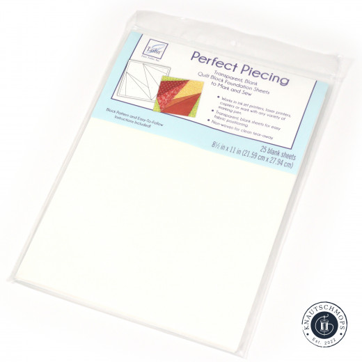 June Tailor Piecing Quilt Block Foundation Sheets (25 Bögen)