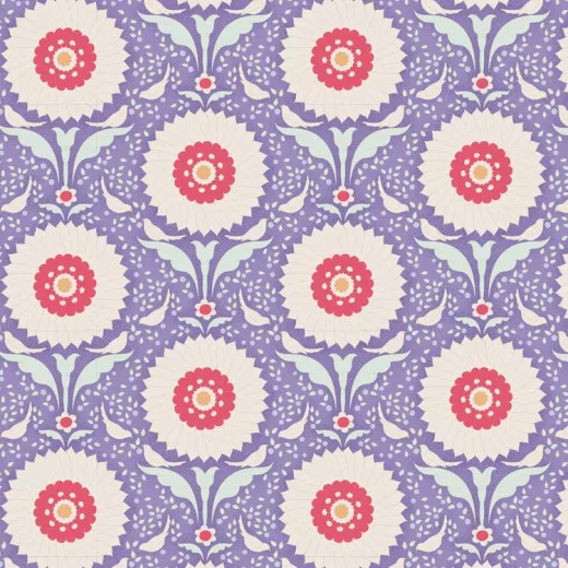 Tilda Fat Quarter - Bon Voyage Ringflower Blue