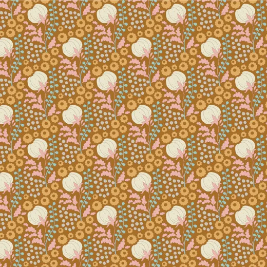 Tilda Baumwollstoff - Sanctuary - Cottonfield Ochre (Fat Quarter)