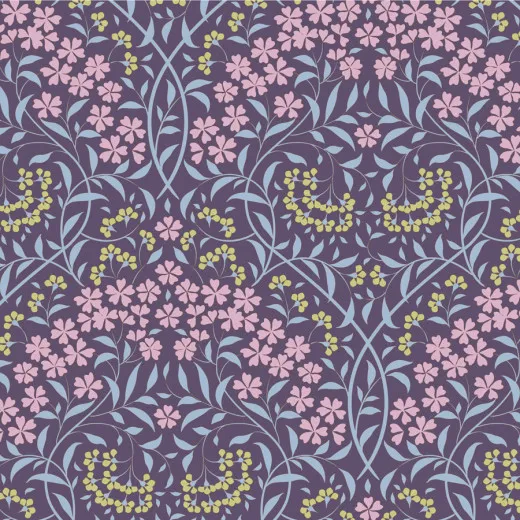 Tilda Baumwollstoff - Sanctuary - Larissa Eggplant (Fat Quarter)