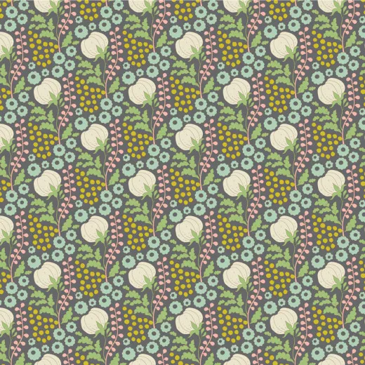 Tilda Baumwollstoff - Sanctuary - Cottonfield Greygreen (Fat Quarter)