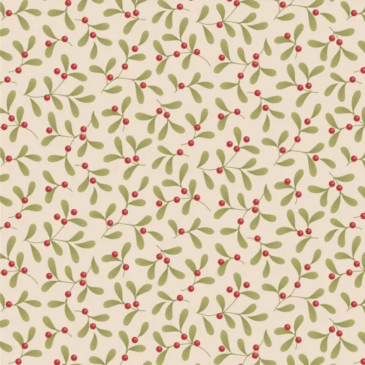 Tilda Baumwollstoff - Merry Little Christmas - Mistletoe Cream