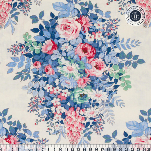 Tilda Baumwollstoff - Something Blue - Whimsyflower Cream
