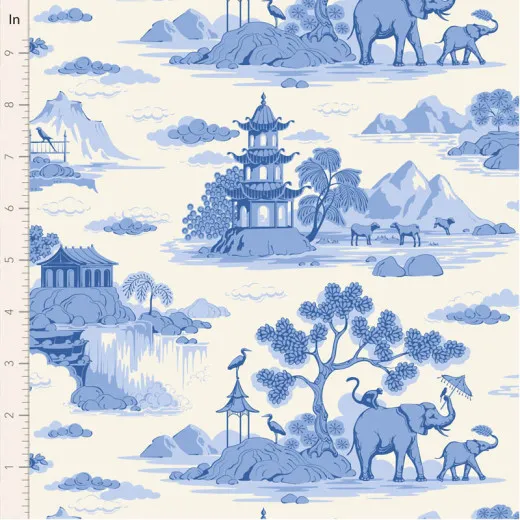 Tilda Baumwollstoff - Something Blue - Cottonview Cream