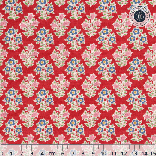 Tilda Baumwollstoff - Jubilee - Farm Flowers - Red