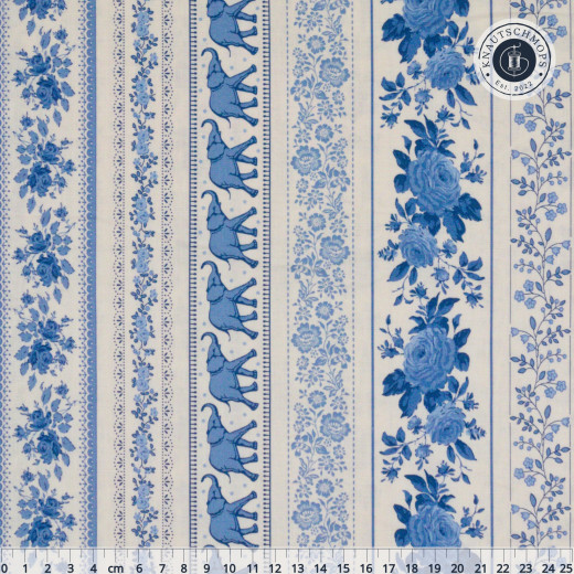 Tilda Baumwollstoff - Something Blue - Borders Blue