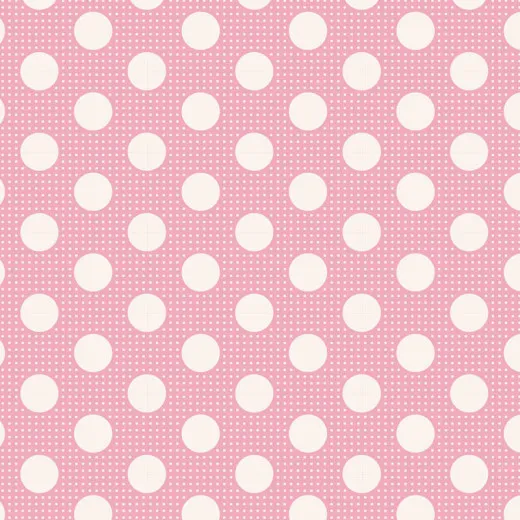 Tilda Baumwollstoff - Basic Dots, rosa (Fat Quarter)