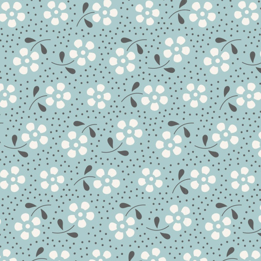 Tilda Baumwollstoff - Meadow Teal (Fat Quarter)