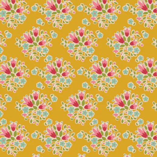 Tilda Baumwollstoff - Creating Memories - Lulu Yellow (Fat Quarter)