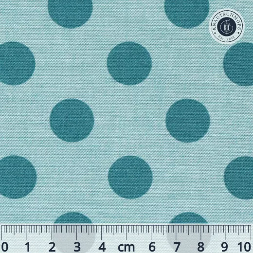 Tilda Baumwollstoff - Chambray Dots, Aqua