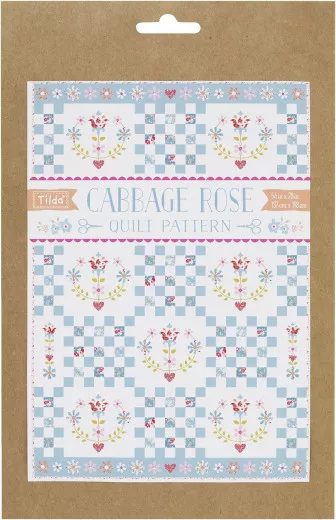 Tilda Quilt Muster Cabbage Rose Cabbage Rose