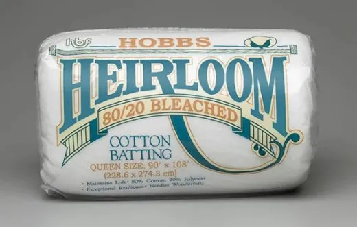 Hobbs - Heirloom 80/20 Bleached Batting Queen 90x108 Inch