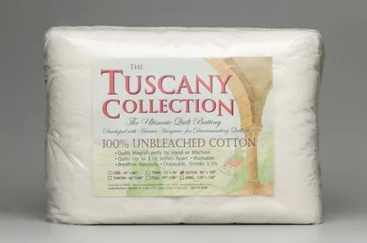 Hobbs - Tuscany Collection - Unbleached Cotton Batting - Twin 72x96 Inch Hobbs - Tuscany Collection - Unbleached Cotton Batting - Twin 72x96 Inch