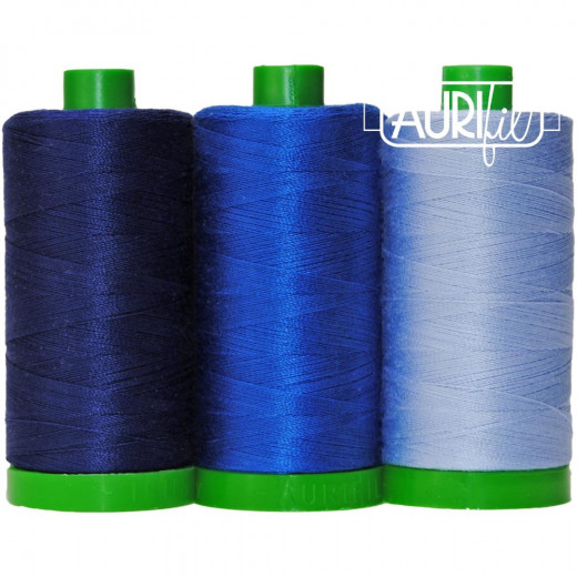 Aurifil 40wt Cotton Color Builder - Whale Shark