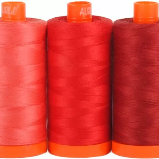 Aurifil 50wt Cotton Color Builder - Pompeii Red