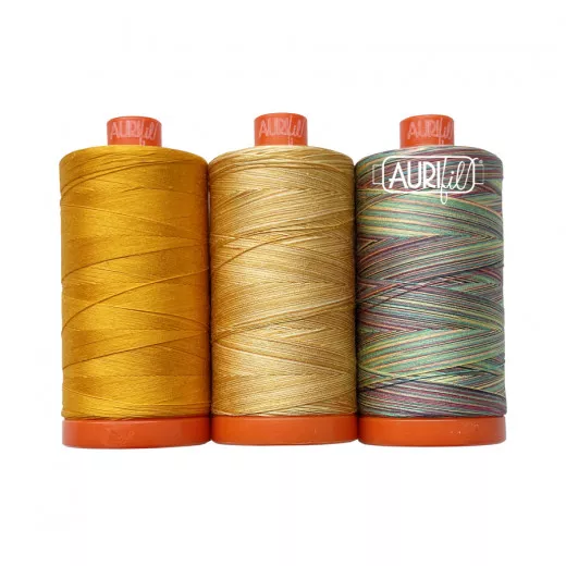 Aurifil 50wt Cotton Color Builder - Golden Shrimp Plant