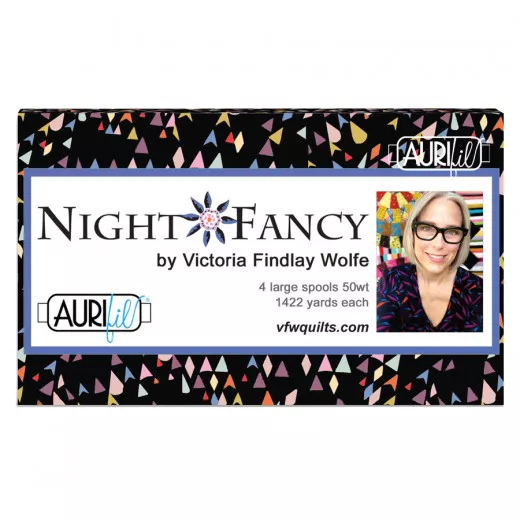 Aurifil 50wt Set - Night Fancy by Victoria Findlay Wolfe