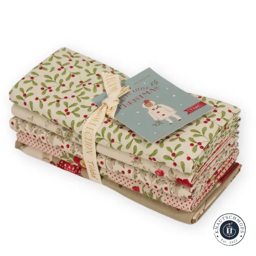Tilda Fat Quarter Bundle - Merry Little Christmas - Cream
