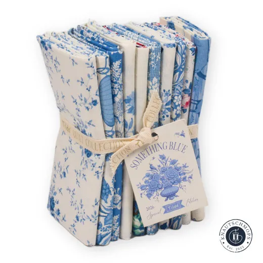 Tilda Fat Quarter Bundle - Something Blue - Light Tilda Fat Quarter Bundle - Something Blue - Light