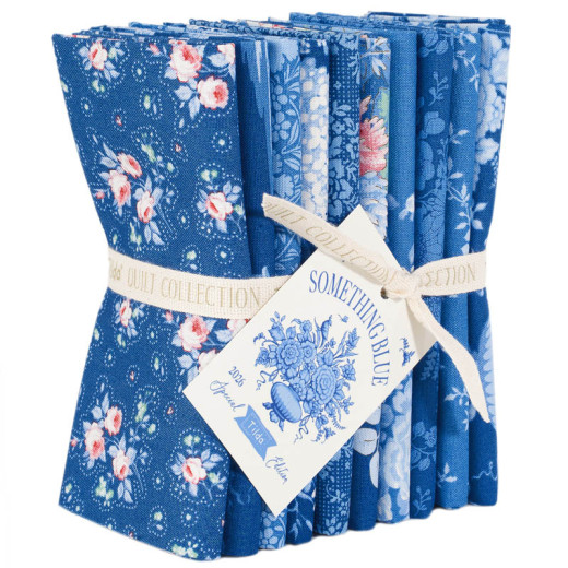 Tilda Fat Quarter Bundle - Something Blue - Dark