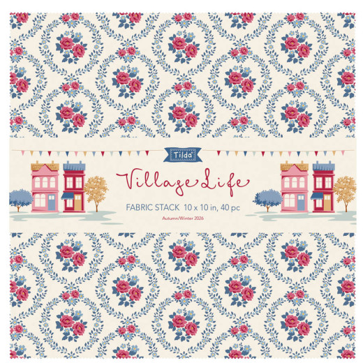 Tilda Fabric Layer Cake - Village Life