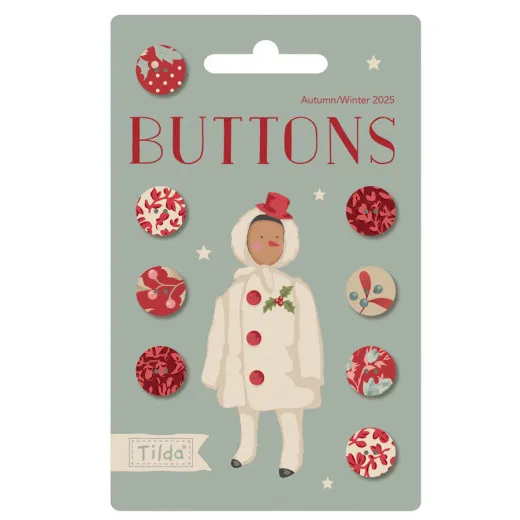 Tilda Knöpfe - Merry Little Christmas - 12mm
