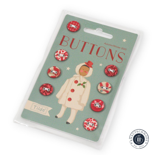 Tilda Knöpfe - Merry Little Christmas - 12mm
