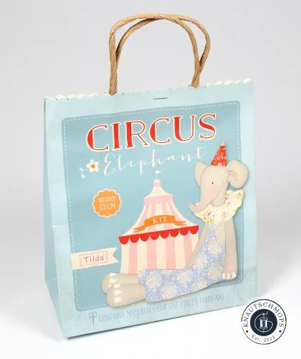 Tilda Material-Packung Circus Elefant