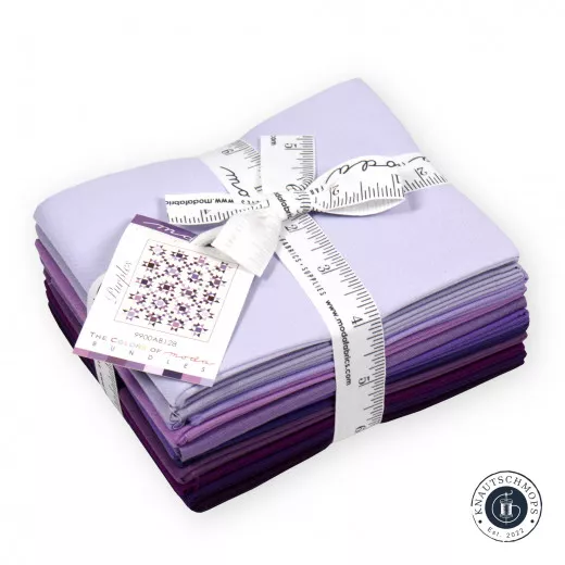 Moda Bella Solids Fat Quarter Bundle - Violett