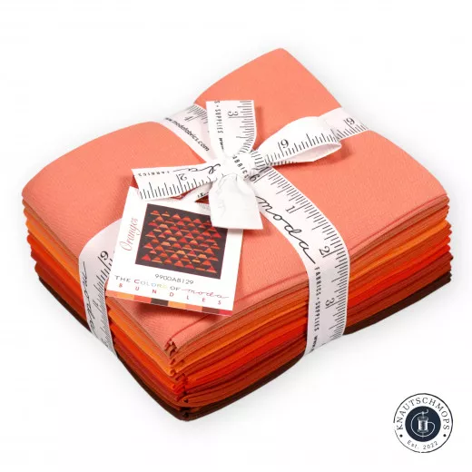 Moda Bella Solids Fat Quarter Bundle - Orange