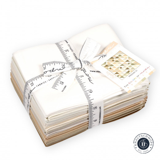 Moda Bella Solids Fat Quarter Bundle - Natur Creme