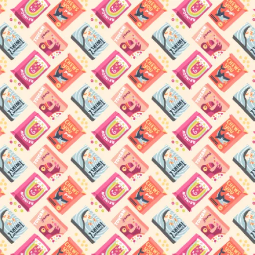 Cotton&Steel Fabrics - Mini Market - Cereously Fun - Midnight Snack
