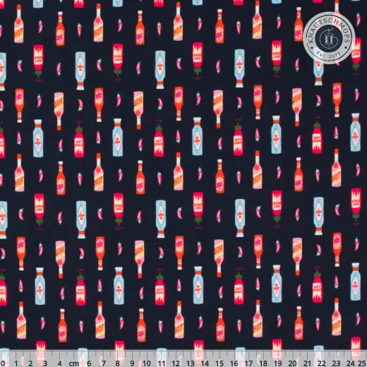 Cotton&Steel Fabrics - Mini Market - Flamin' Hot - Amazin Blazin