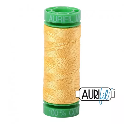 Aurifil 40wt Baumwollgarn - Pale Yellow