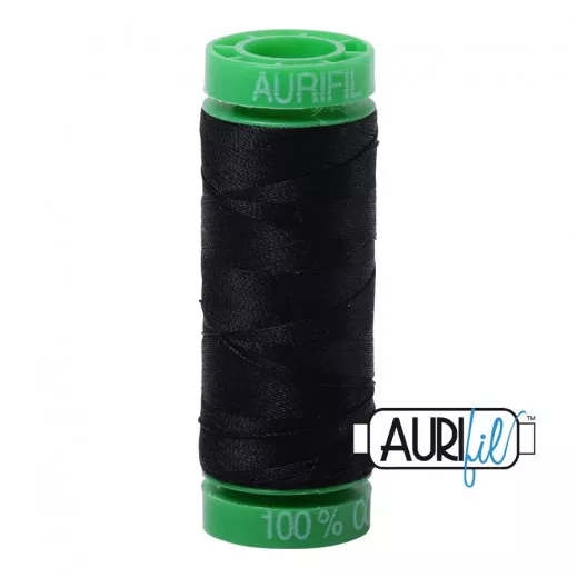 Aurifil 40wt Baumwollgarn - Black