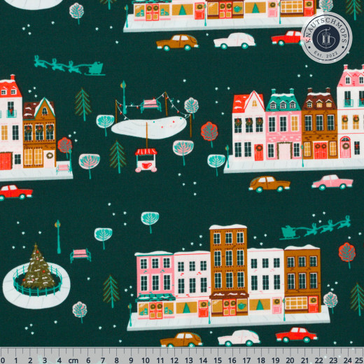 Art Gallery Fabrics - Christmas in the City - Joyful Boulevard Night