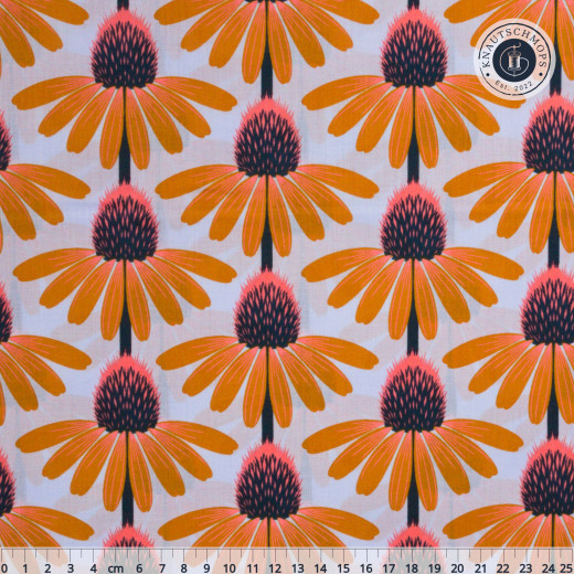 Anna Maria Cotton Lawn Designerstoff - Love Always - Echinacea - Morning