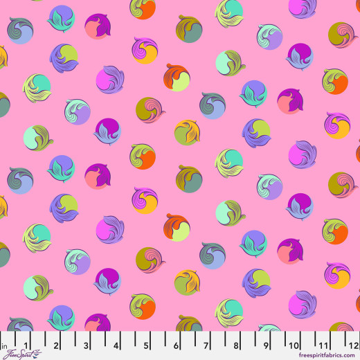 Tula Pink Baumwoll Designerstoff (Cotton Lawn) - Legendary - Gumdrop - Wildorchid