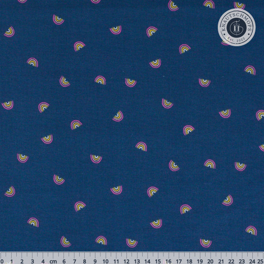 Cotton & Steel - Basics - Always Look For Rainbows - In The Midnight Hour Fabric