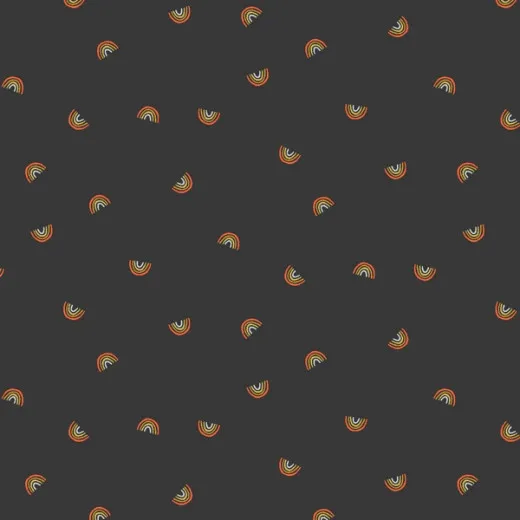 Cotton & Steel - Basics - Always Look For Rainbows - Total Eclipse Fabric