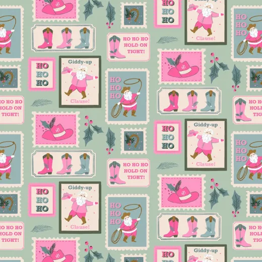 Cotton&Steel Fabrics - Yee-Haw Holidays - Christmas Post - Be Good For Goodness Sake