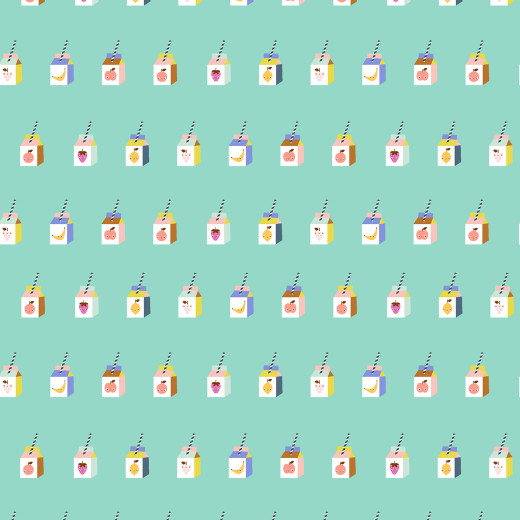 Cotton&Steel Fabrics - A Sunshine Story - Sunshine Smoothies - Teal Blast