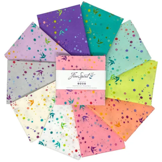 Tula Pink - 5&quote; Charm Pack - True Colors - Fairy Dust