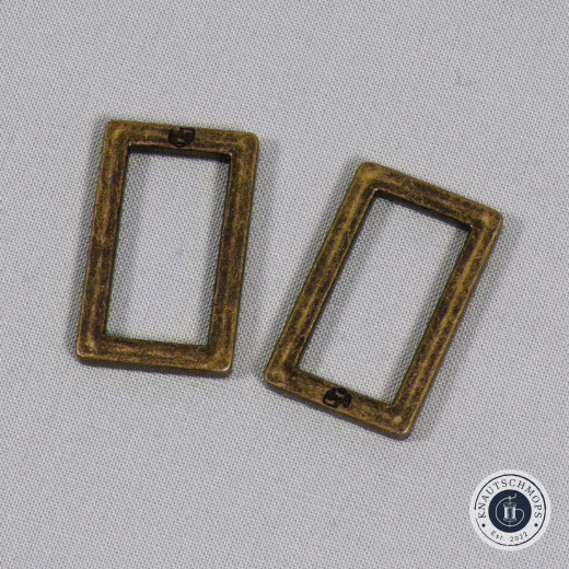 ByAnnie's - 1inch Rectangle Ring Flat - Antique Brass