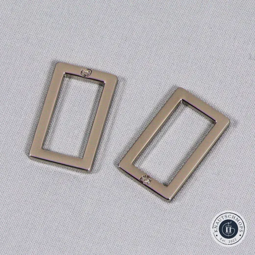 ByAnnie's - 1inch Rectangle Ring Flat - Nickel
