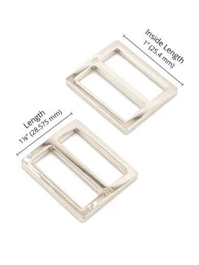 ByAnnie's - 1inch Slider - widemouth, flat - Nickel