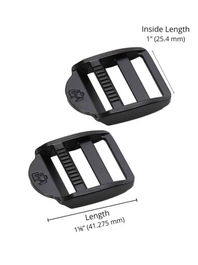 ByAnnie's - 1inch Srap Adjuster - Black metal (Gurtversteller)