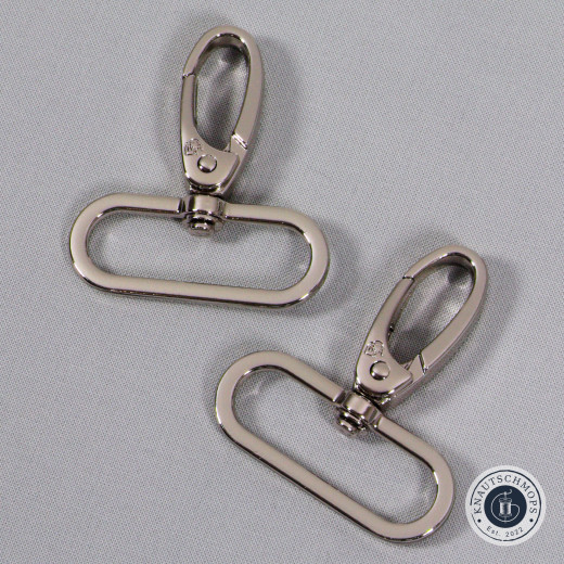 ByAnnie's - 1.5inch Swivel Snap Hook - Nickel (Drehbarer Karabinerhaken)