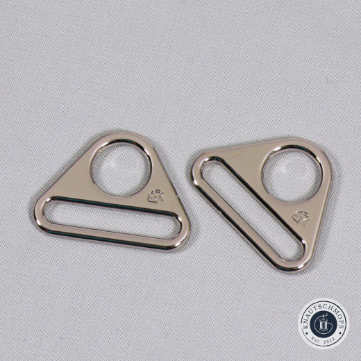 ByAnnie's - 1.5inch Triangle Ring flat - Nickel