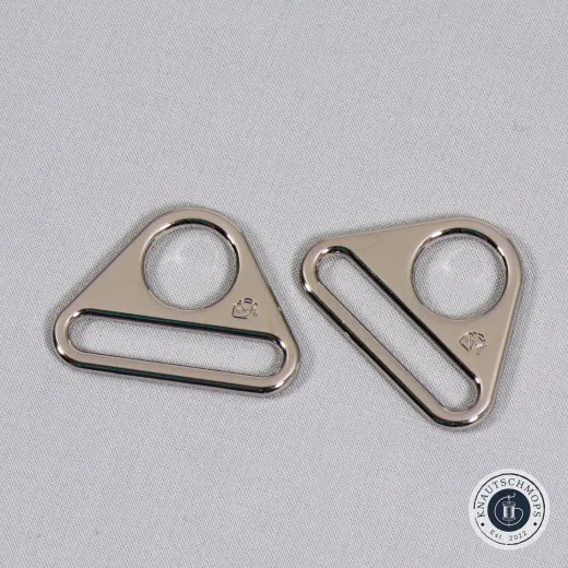 ByAnnie's - 1.5inch Triangle Ring flat - Nickel